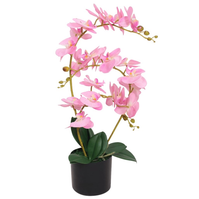 Orchidea Artificiale con Vaso 65 cm Rosa Orchidea Artificiale con Vaso 65 cm Rosa