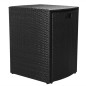 Set da Bistrot 3 pz con Cuscini in Polyrattan Nero Set da Bistrot 3 pz con Cuscini in Polyrattan Nero
