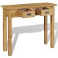 Tavolo Consolle in Legno Massello di Teak 90x30x80 cm Tavolo Consolle in Legno Massello di Teak 90x30x80 cm