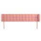Testiera ad Orecchio Rosa 163x23x78/88 cm in Velluto Testiera ad Orecchio Rosa 163x23x78/88 cm in Velluto