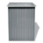 Capanno per Attrezzi in Metallo Grigio 204x132x186 cm Capanno per Attrezzi in Metallo Grigio 204x132x186 cm