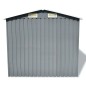 Capanno per Attrezzi in Metallo Grigio 204x132x186 cm Capanno per Attrezzi in Metallo Grigio 204x132x186 cm