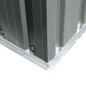Capanno per Attrezzi in Metallo Grigio 204x132x186 cm Capanno per Attrezzi in Metallo Grigio 204x132x186 cm