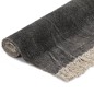 Tappeto Kilim in Cotone 160x230 cm Antracite