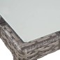 Set da Pranzo per Esterni 7 pz con Cuscini in Polyrattan Grigio Set da Pranzo per Esterni 7 pz con Cuscini in Polyrattan Grigio