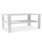 Tavolino da Caffè in Truciolato 100x59x42 cm Bianco Tavolino da Caffè in Truciolato 100x59x42 cm Bianco