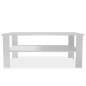 Tavolino da Caffè in Truciolato 100x59x42 cm Bianco Tavolino da Caffè in Truciolato 100x59x42 cm Bianco