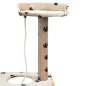 Albero per Gatti Tiragraffi Sisal 150 cm Zampe Stampate Beige Albero per Gatti Tiragraffi Sisal 150 cm Zampe Stampate Beige