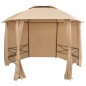 Gazebo Padiglione da Giardino con Tende Esagonale 360x265 cm Gazebo Padiglione da Giardino con Tende Esagonale 360x265 cm