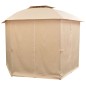 Gazebo Padiglione da Giardino con Tende Esagonale 360x265 cm Gazebo Padiglione da Giardino con Tende Esagonale 360x265 cm