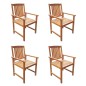 Set da Pranzo da Giardino 5 pz in Legno Massello di Acacia Set da Pranzo da Giardino 5 pz in Legno Massello di Acacia
