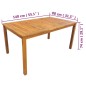 Set da Pranzo da Giardino 5 pz in Legno Massello di Acacia Set da Pranzo da Giardino 5 pz in Legno Massello di Acacia