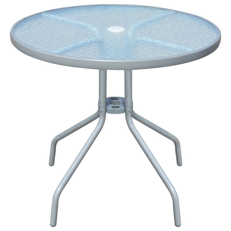 Tavolo da Bistrot Grigio 80x71 cm in Acciaio Tavolo da Bistrot Grigio 80x71 cm in Acciaio
