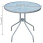Tavolo da Bistrot Grigio 80x71 cm in Acciaio Tavolo da Bistrot Grigio 80x71 cm in Acciaio