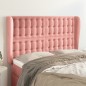 Testiera ad Orecchio Rosa 147x23x118/128 cm in Velluto Testiera ad Orecchio Rosa 147x23x118/128 cm in Velluto