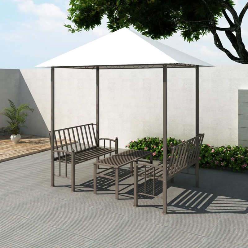 Padiglione da Giardino con Tavolo e Panche 2,5x1,5x2,4 m Padiglione da Giardino con Tavolo e Panche 2,5x1,5x2,4 m