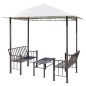 Padiglione da Giardino con Tavolo e Panche 2,5x1,5x2,4 m Padiglione da Giardino con Tavolo e Panche 2,5x1,5x2,4 m