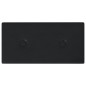 Pannelli Murali 12 pz Neri 30x15 cm in Similpelle 0,54 m² Pannelli Murali 12 pz Neri 30x15 cm in Similpelle 0,54 m²