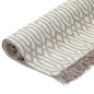 Tappeto Kilim in Cotone 160x230 cm con Motivi Grigio Talpa Tappeto Kilim in Cotone 160x230 cm con Motivi Grigio Talpa