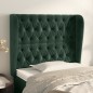 Testiera ad Orecchio Verde Scuro 103x23x118/128cm in Velluto Testiera ad Orecchio Verde Scuro 103x23x118/128cm in Velluto