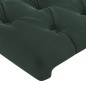 Testiera ad Orecchio Verde Scuro 103x23x118/128cm in Velluto Testiera ad Orecchio Verde Scuro 103x23x118/128cm in Velluto