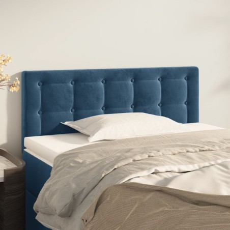 vidaXL Testiera Blu scuro 90x5x78/88 cm in Tessuto