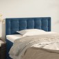 vidaXL Testiera Blu scuro 90x5x78/88 cm in Tessuto