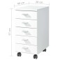 Germania Schedario con Ruote Bianco 4099-84 Germania Schedario con Ruote Bianco 4099-84