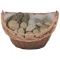 Cesta Legna da Ardere con Manico 60x44x55 cm Naturale in Salice Cesta Legna da Ardere con Manico 60x44x55 cm Naturale in Salice