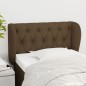 Testiera ad Orecchio Marrone Scuro 83x23x78/88 cm in Tessuto Testiera ad Orecchio Marrone Scuro 83x23x78/88 cm in Tessuto