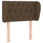 Testiera ad Orecchio Marrone Scuro 83x23x78/88 cm in Tessuto Testiera ad Orecchio Marrone Scuro 83x23x78/88 cm in Tessuto