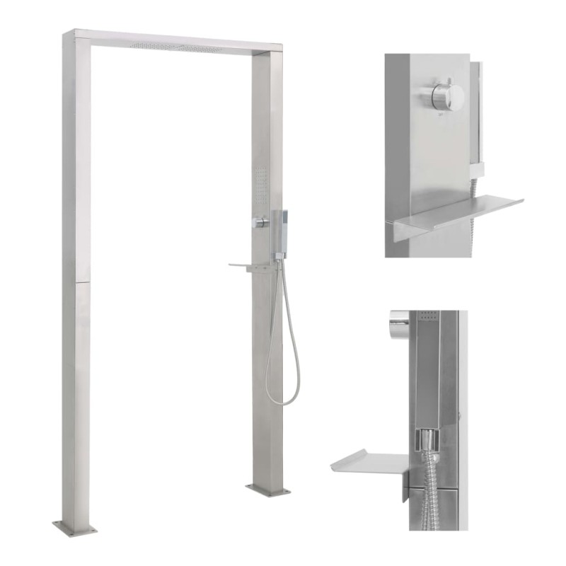 Doccia da Giardino in Acciaio Inox a Doppio Getto Doccia da Giardino in Acciaio Inox a Doppio Getto