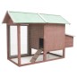 vidaXL Pollaio Moca 170x81x110 cm in Legno Massello di Pino e Abete vidaXL Pollaio Moca 170x81x110 cm in Legno Massello di Pino e Abete