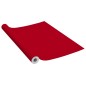 Pellicola Autoadesiva per Mobili Rossa 500x90 cm in PVC Pellicola Autoadesiva per Mobili Rossa 500x90 cm in PVC
