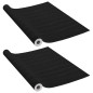 Pellicole Autoadesive per Porte 2 pz Legno Scuro 210x90 cm PVC Pellicole Autoadesive per Porte 2 pz Legno Scuro 210x90 cm PVC