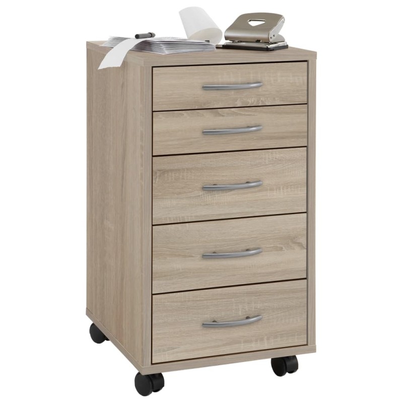 FMD Schedario con 5 Cassetti Rovere FMD Schedario con 5 Cassetti Rovere