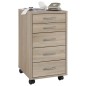 FMD Schedario con 5 Cassetti Rovere FMD Schedario con 5 Cassetti Rovere