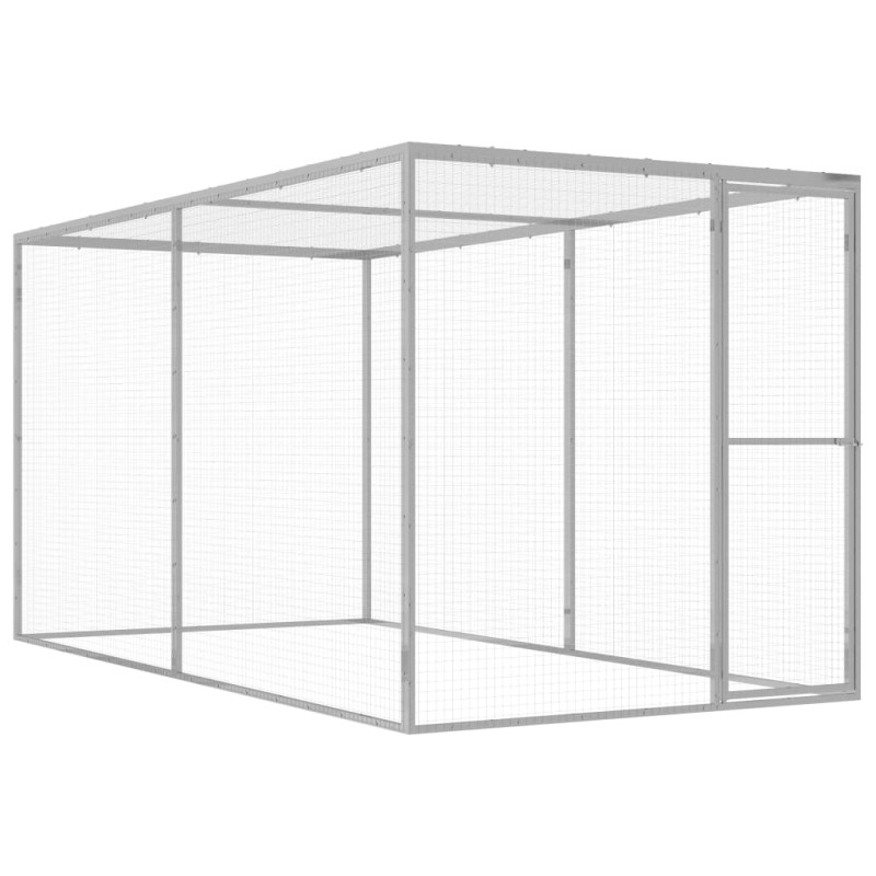 Gabbia per Gatti 3x1,5x1,5 m in Acciaio Zincato Gabbia per Gatti 3x1,5x1,5 m in Acciaio Zincato