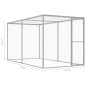 Gabbia per Gatti 3x1,5x1,5 m in Acciaio Zincato Gabbia per Gatti 3x1,5x1,5 m in Acciaio Zincato