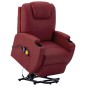 Poltrona Alzapersona Rosso Vino Similpelle