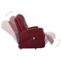 Poltrona Alzapersona Rosso Vino Similpelle