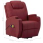 Poltrona Alzapersona Rosso Vino Similpelle