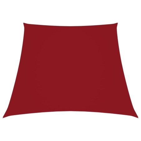 Parasole a Vela in Tela Oxford a Trapezio 3/5x4 m Rosso