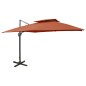 Ombrellone a Sbalzo con Doppia Copertura 300x300 cm Terracotta Ombrellone a Sbalzo con Doppia Copertura 300x300 cm Terracotta