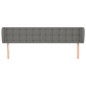 Testiera ad Orecchio Grigio Scuro 183x23x78/88 cm in Tessuto Testiera ad Orecchio Grigio Scuro 183x23x78/88 cm in Tessuto