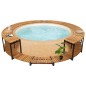 Bordo per Spa 273x53 cm in Legno Massello d'Acacia Bordo per Spa 273x53 cm in Legno Massello d'Acacia
