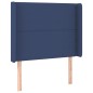 vidaXL Testiera ad Orecchio Blu 103x16x118/128 cm in Tessuto vidaXL Testiera ad Orecchio Blu 103x16x118/128 cm in Tessuto