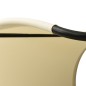 Lettino Prendisole Doppio con Baldacchino Textilene Nero Crema Lettino Prendisole Doppio con Baldacchino Textilene Nero Crema
