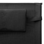 Lettini Prendisole 2 pz in Textilene Nero e Grigio Lettini Prendisole 2 pz in Textilene Nero e Grigio