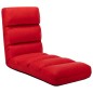 vidaXL Sedia a Sdraio da Terra Pieghevole Rossa in Similpelle vidaXL Sedia a Sdraio da Terra Pieghevole Rossa in Similpelle